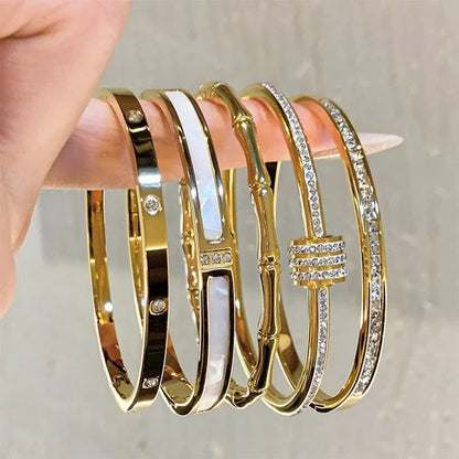 Waterproof Titanium Steel Bangles for Women