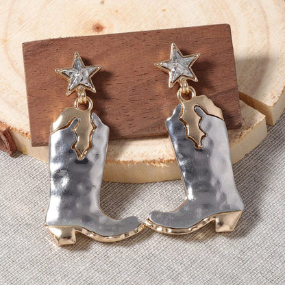 Vintage Cowboy Boot Earrings for Holiday Gifts