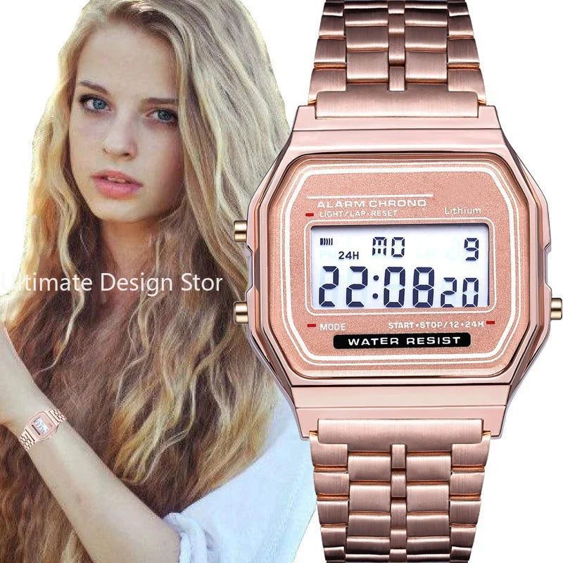 Unisex Vintage LED Digital Sports Watch