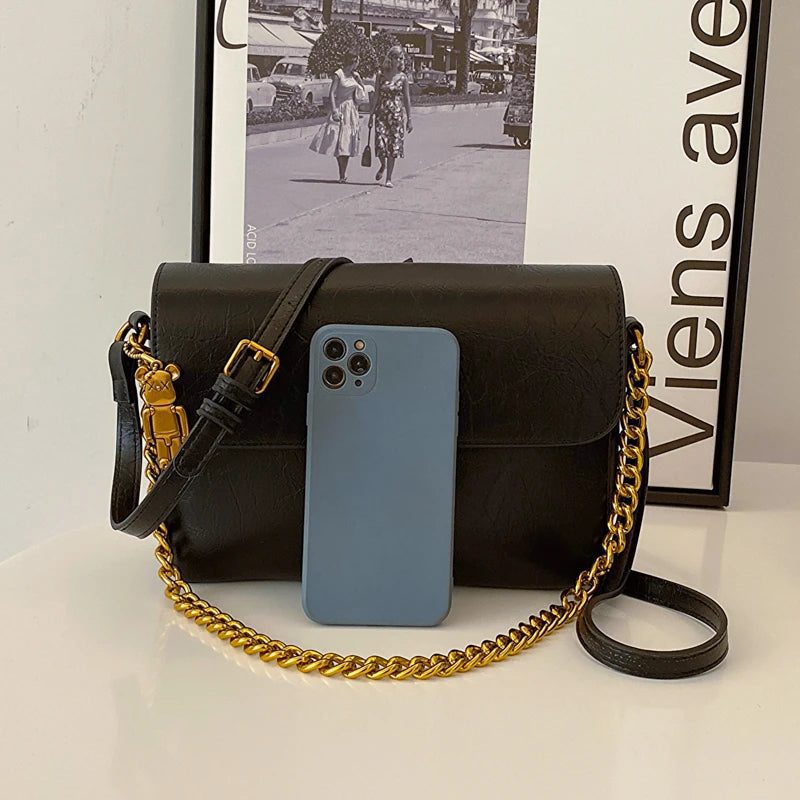 Stylish Women's Leather Crossbody Shoulder Bag