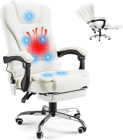 Ergonomic Reclining Office Chair with Heat