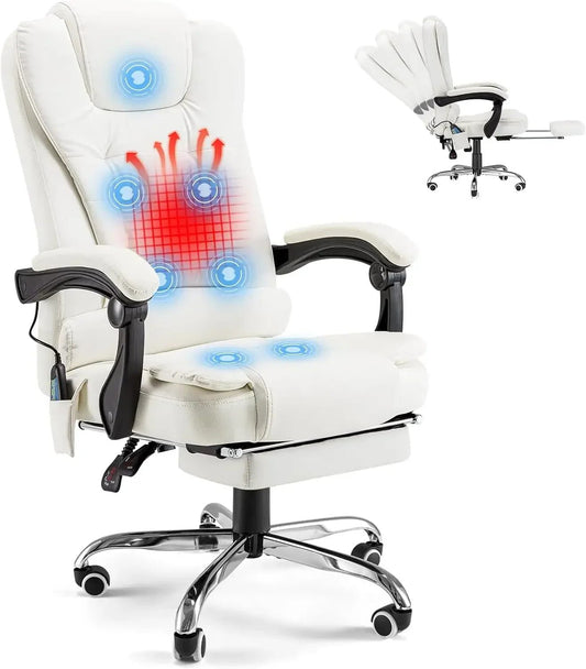 Ergonomic Reclining Office Chair with Heat
