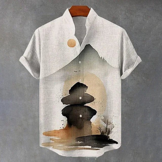 Comfortable Hawaiian Short-Sleeved Shirt for Men