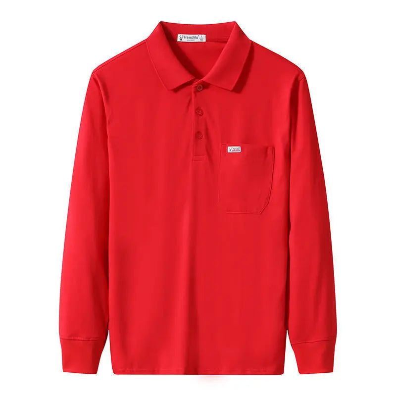 Men's Casual Long Sleeve Pocket T-Shirt