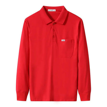 Men's Casual Long Sleeve Pocket T-Shirt