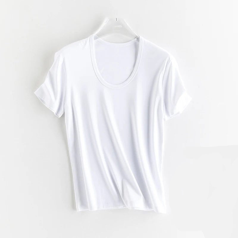Luxury Silk Cropped T-Shirts for Women
