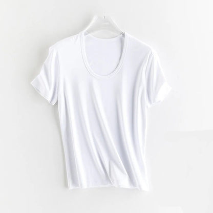 Luxury Silk Cropped T-Shirts for Women