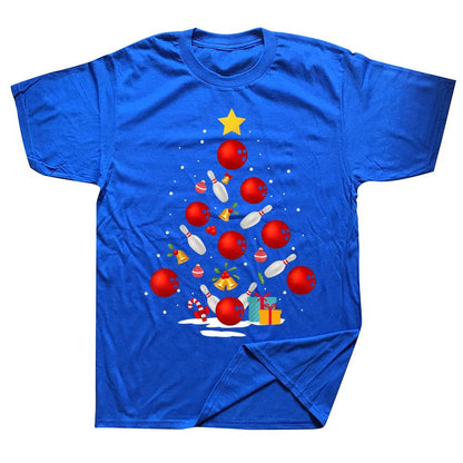 Funny Bowling Christmas T-Shirt for Men