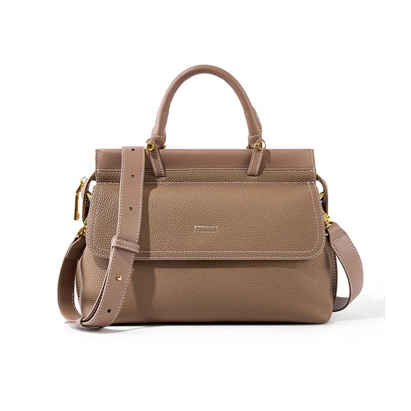 Genuine Leather Work Tote Handbags for Women