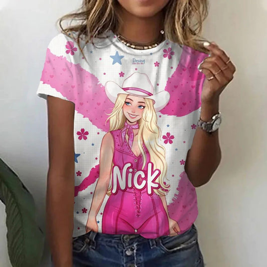 Kawaii Summer Princess T-Shirt for Women