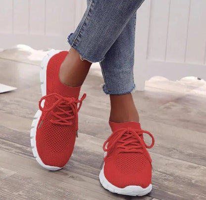 Trendy Breathable Mesh Platform Sneakers for Women