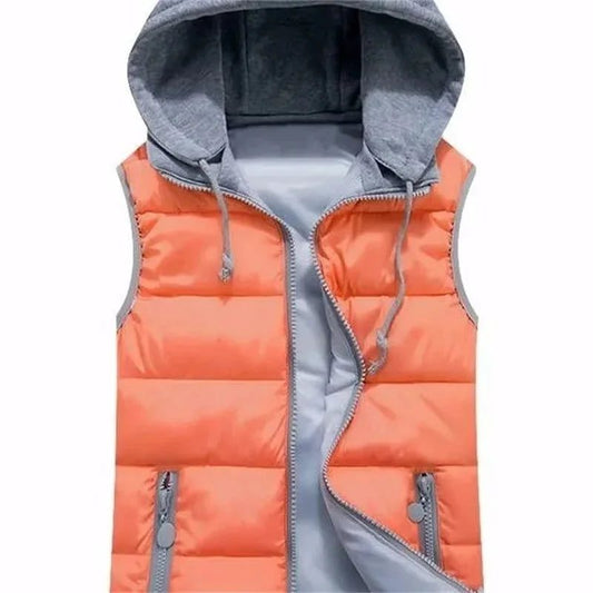Women Lightweight Hooded Puffer Vest Jacket