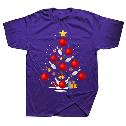 Funny Bowling Christmas T-Shirt for Men