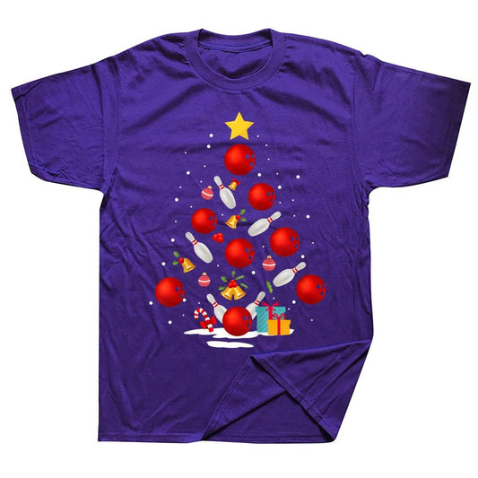Funny Bowling Christmas T-Shirt for Men