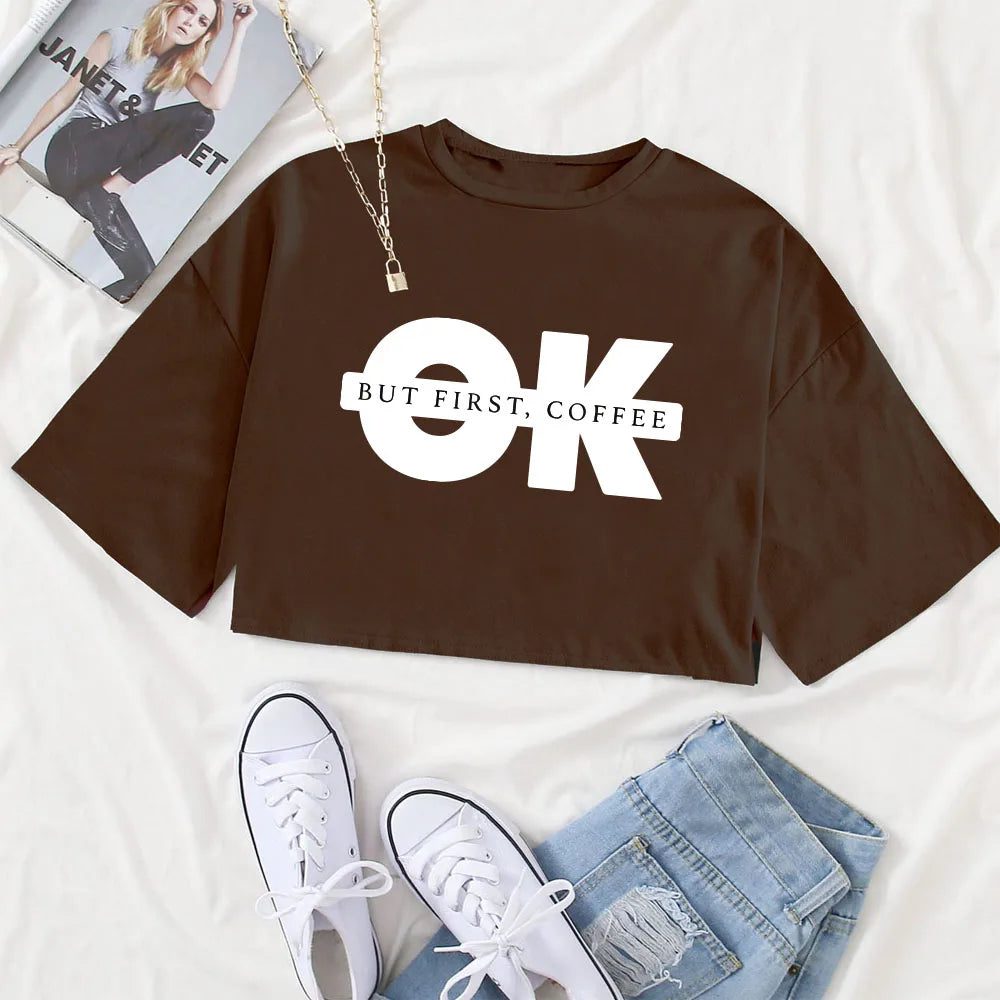 Trendy Women's Cropped T-Shirt for Summer