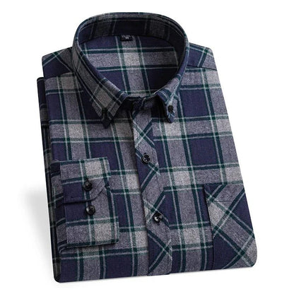 2024 Men's Plus Size Flannel Casual Shirts