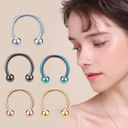 5Pcs Wholesale Septum Nose Ring Jewelry