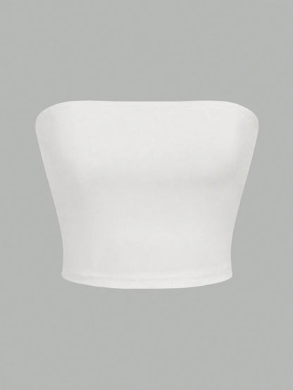 Women’s Strapless Crop Top Sleeveless Vest