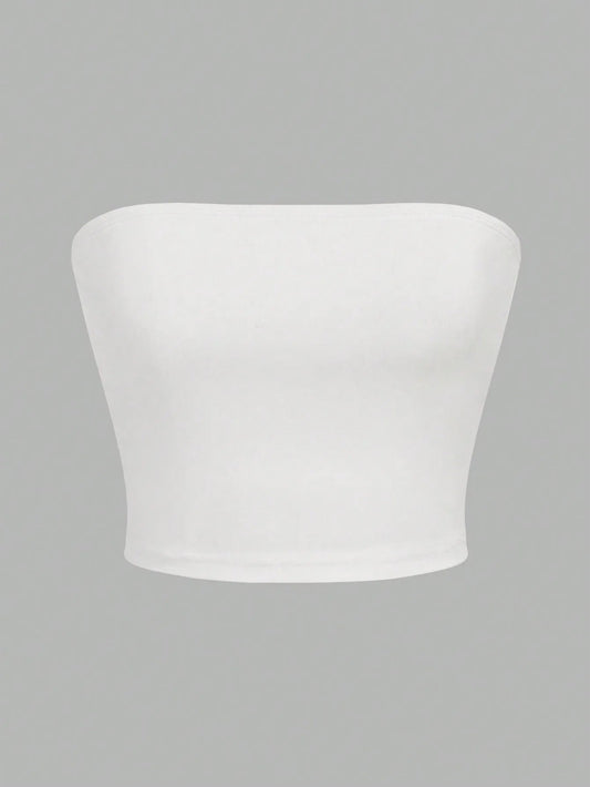 Women’s Strapless Crop Top Sleeveless Vest