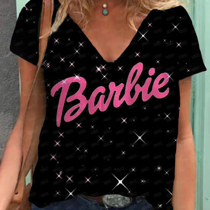 Trendy 3D Pink Kawaii T-Shirt for Women