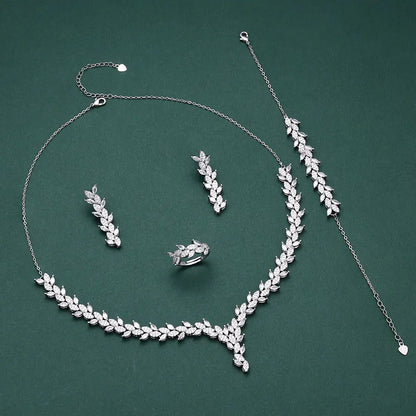 Luxury Bridal Zirconia Jewelry Sets for Weddings