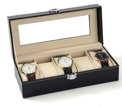 Travel Watch Organizer Case with Jewelry Storage