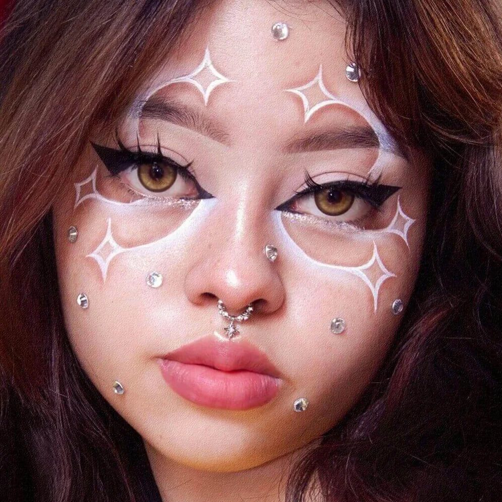 Crystal Septum Hoop Clicker Nose Ring Jewelry