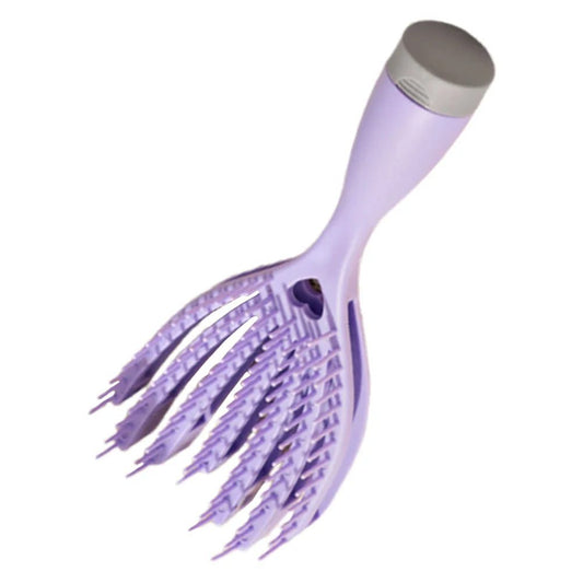 Violet Travel Hair Brush for Curly Hair
