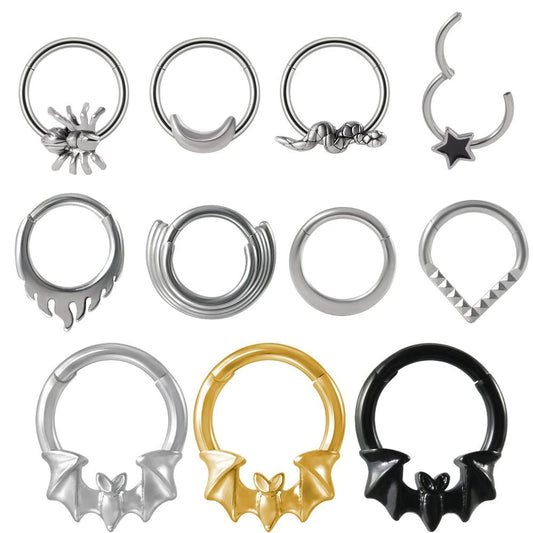 Unique Surgical Steel Septum Clicker Jewelry