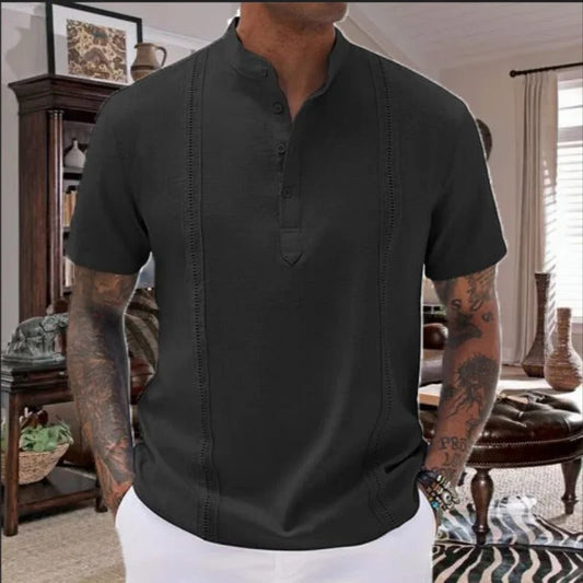 Men's Casual Summer Linen Short Sleeve Shirt