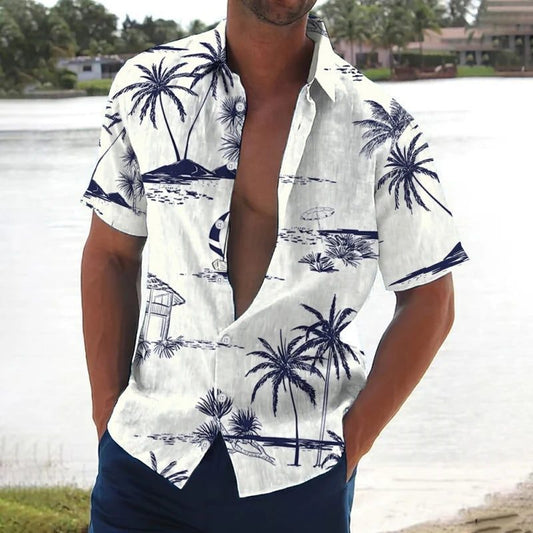 2024 Hawaiian Short Sleeve Shirt for Men