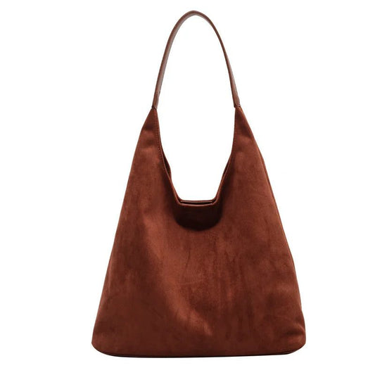 Vintage Suede Tote Bag for Women