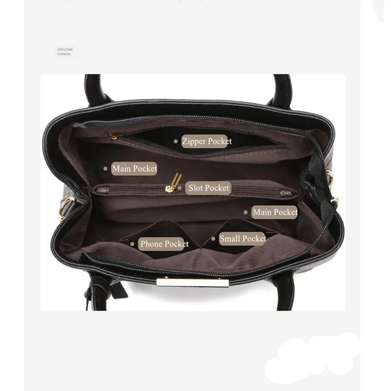 Luxury Large Capacity Women's Crossbody Handbag