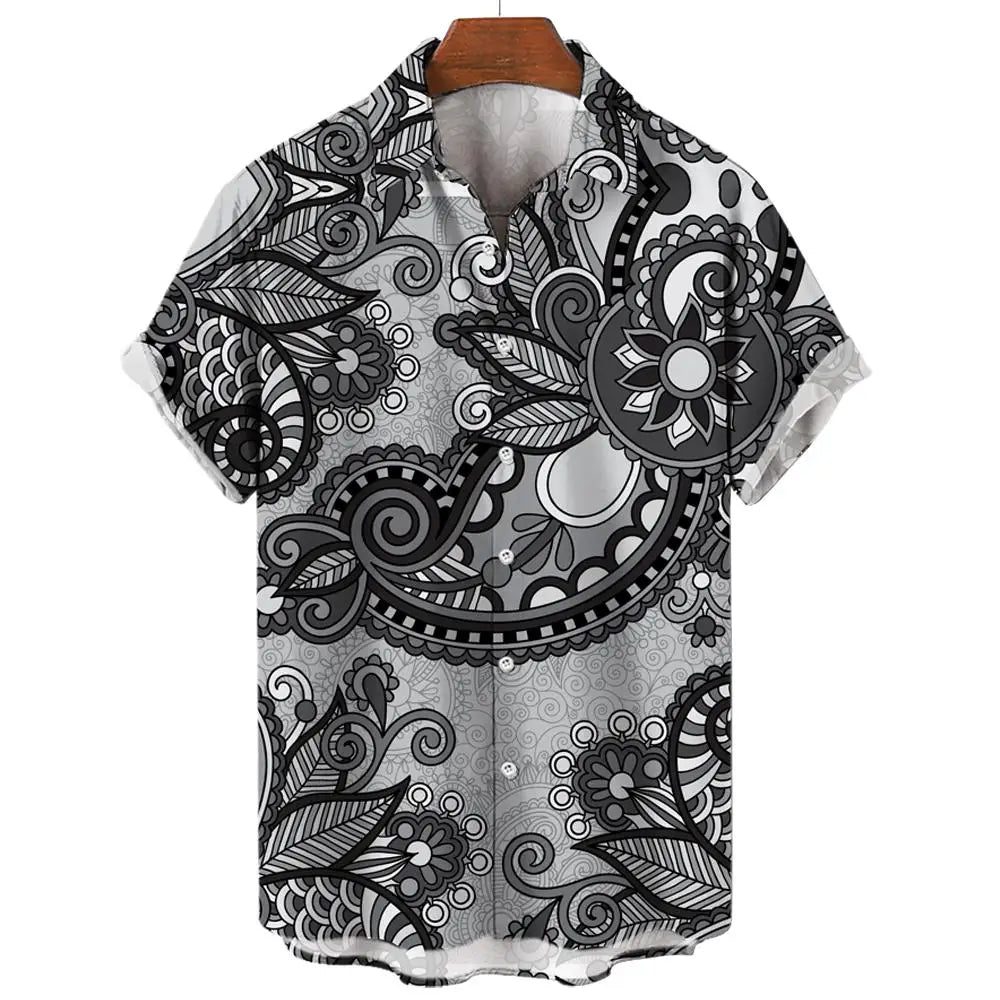 Men's Vintage 3D Print Hawaiian Shirts