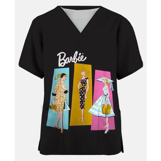 Cute Nurse Scrub Tops for Women T-Shirt