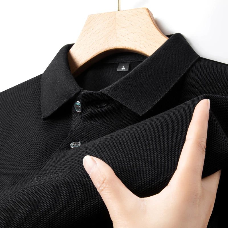 Men's Cotton Polo Shirt for Summer Sports