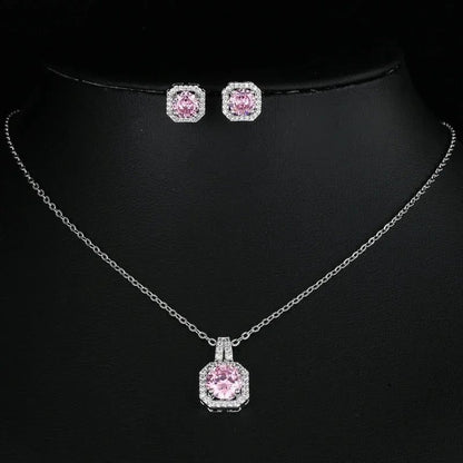 Elegant Bridal Jewelry Set: Water Drop Earrings