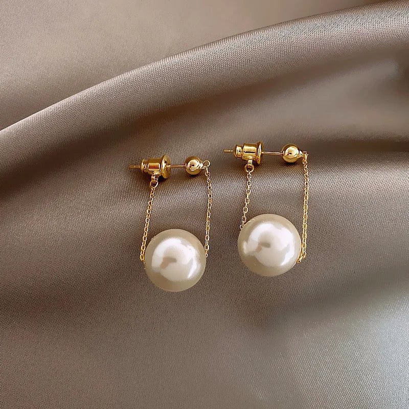 Elegant Pearl Drop Earrings for Women