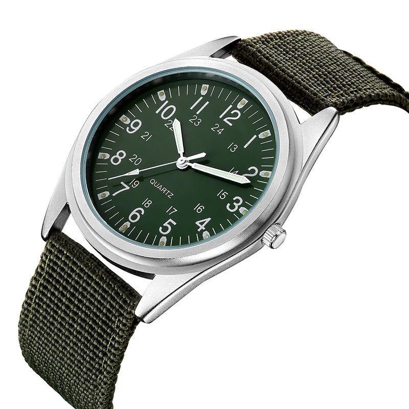Unisex Luminous Dial Military Sports Quartz Watch
