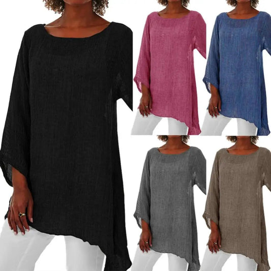 Trendy Long Sleeve Cotton T-Shirts for Women