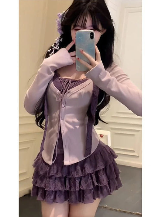 Elegant Sweet Knitted Sweater Dress Women