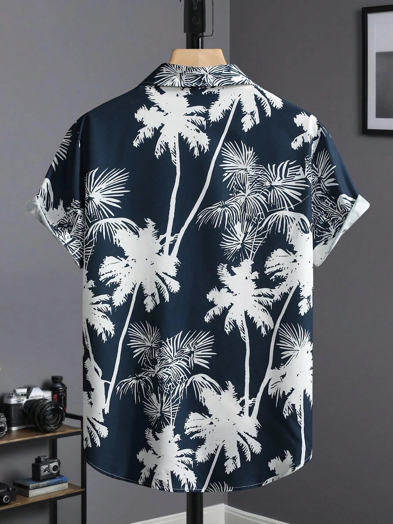 Men's 3D Print Hawaiian Coconut Tree Shirt