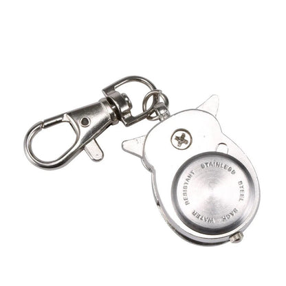Vintage Owl Pocket Watch Keychain Gift
