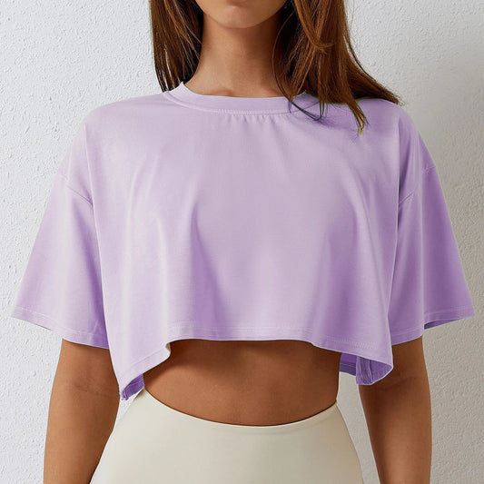 Stylish Cropped Cotton T-Shirts for Women