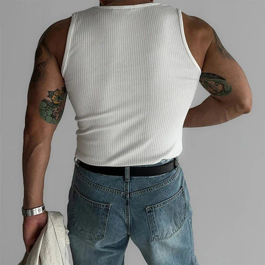 2024 Summer Men's Ribbed Tank Top