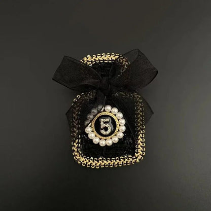 Elegant Rhinestone Pearl Bow Brooch for Women