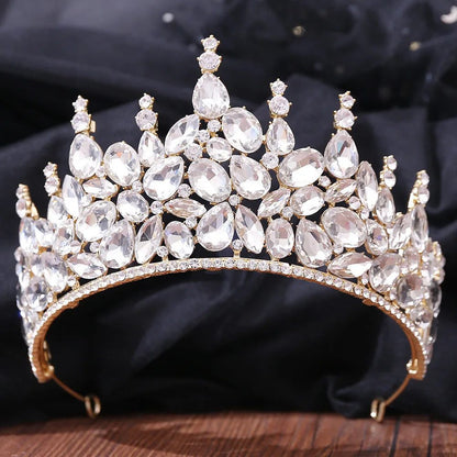 Luxury Crystal Tiara for Bridal Hair Jewelry
