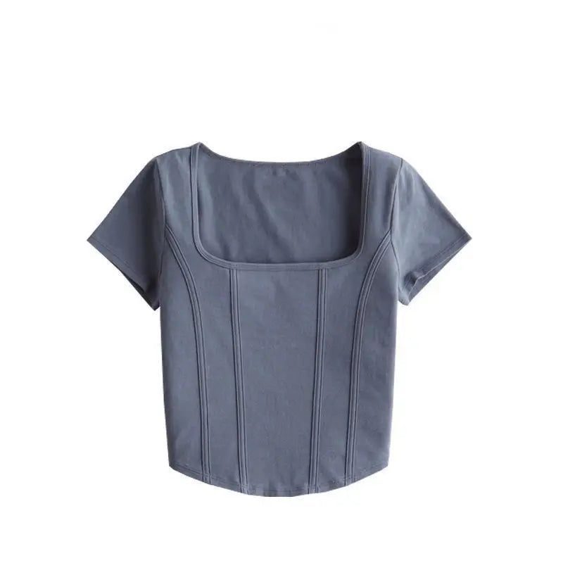 Trendy Cropped Floral Cotton T-Shirts for Women