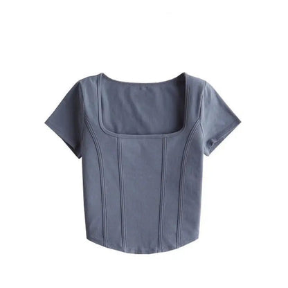 Trendy Cropped Floral Cotton T-Shirts for Women