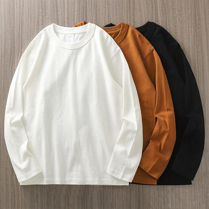 Heavyweight Cotton Long Sleeve T-Shirt for Men